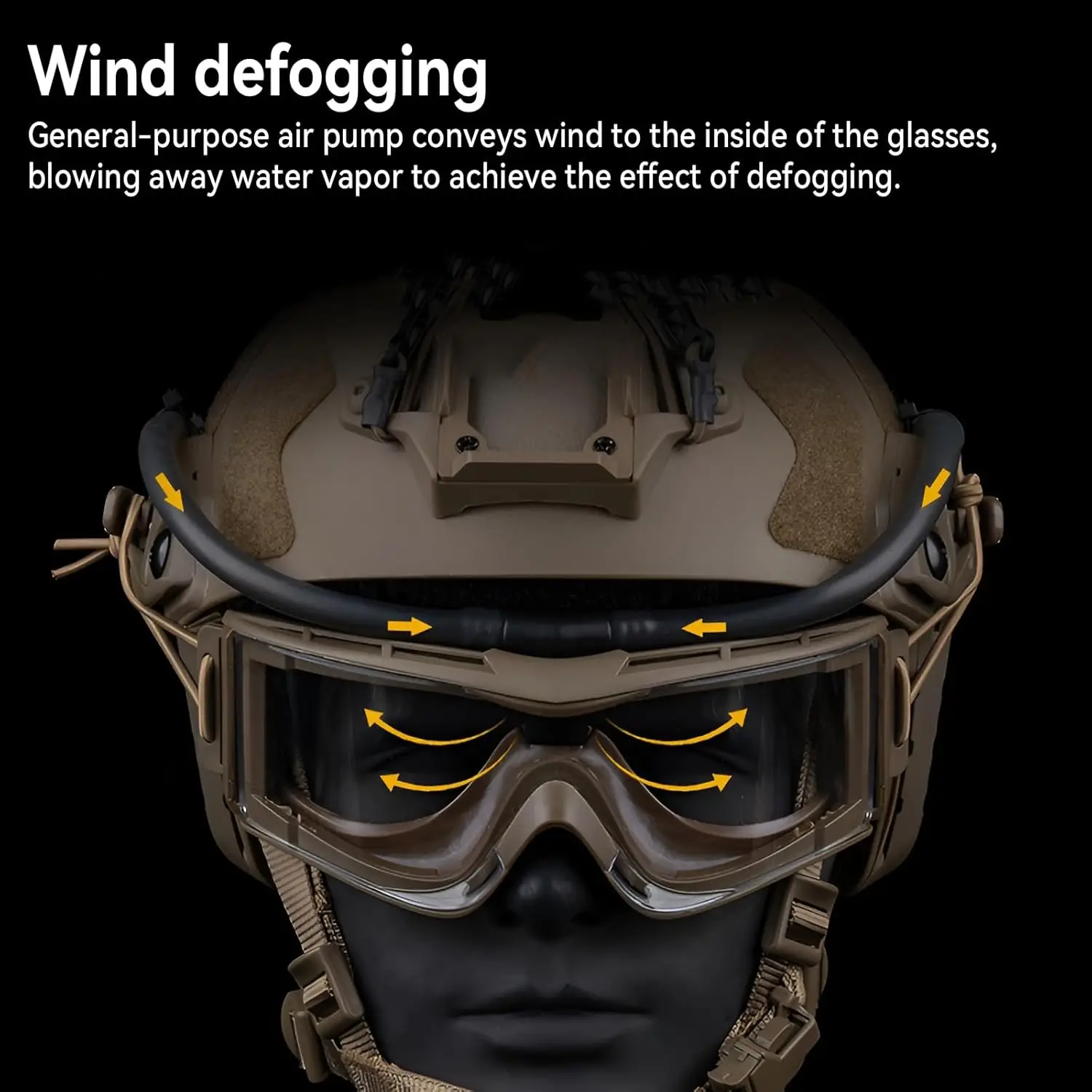 Gafas tácticas con ventilador antivaho antiempañamiento Airsoft
