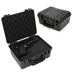 Estuche rígido táctico para pistola con espuma y cerradura