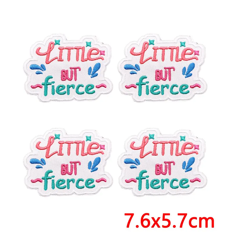 Parche bordado termoadhesivo para chaquetas y gorras con frases