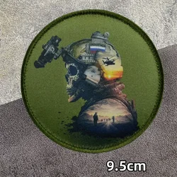 Parche táctico moral Rusia calavera velcro para mochila gorro
