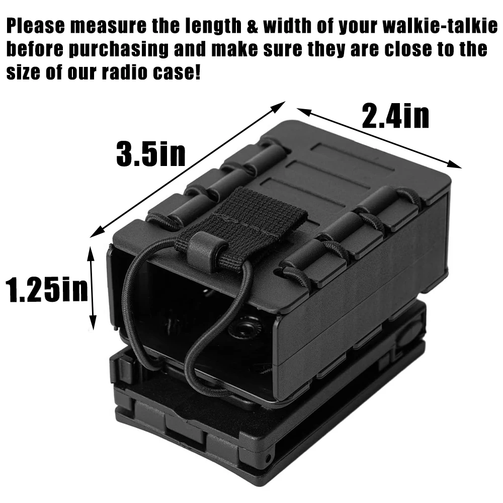Funda Táctica Radio Portátil MOLLE con Clip Cinturón – Nylon Resistente - imagen 5