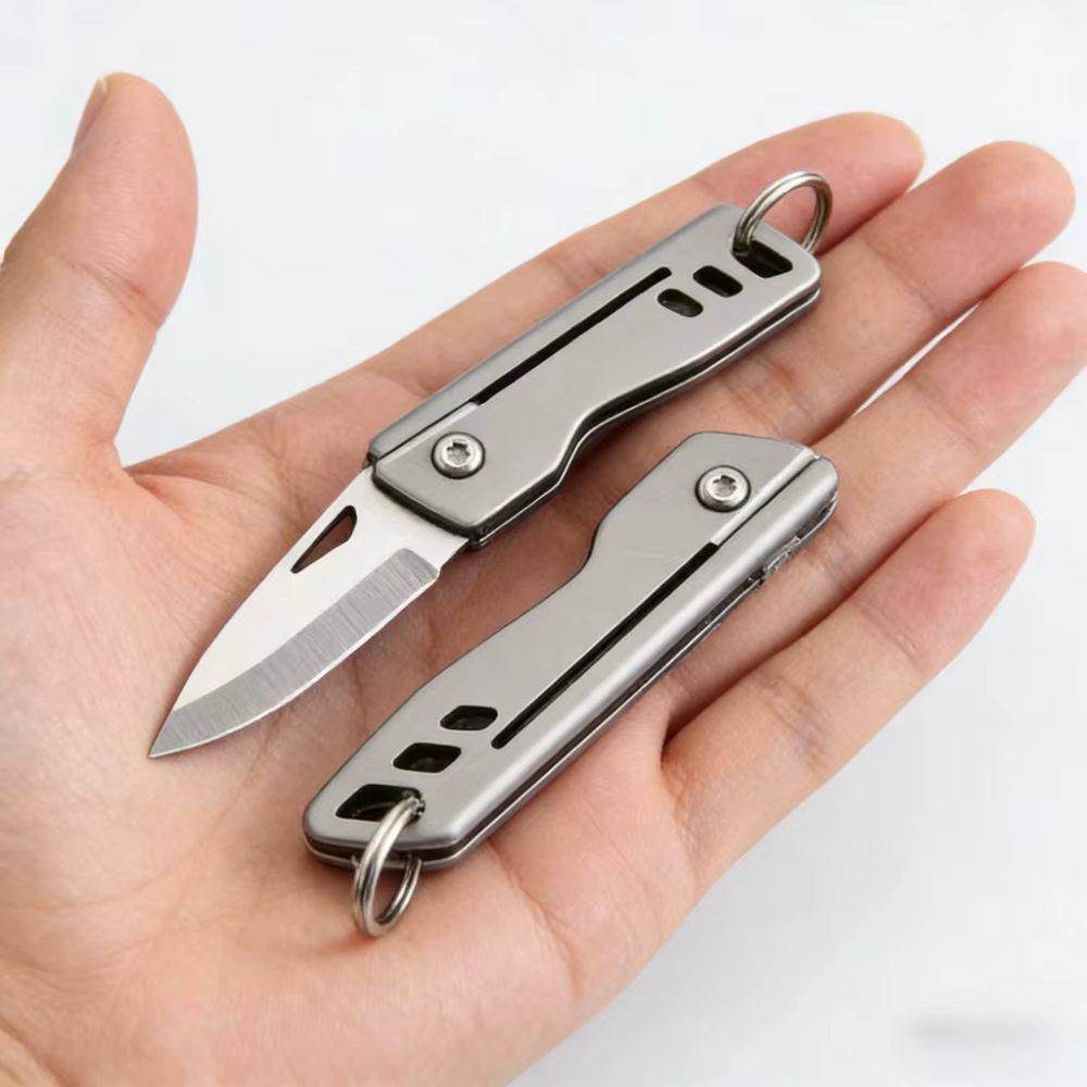 MINI TC4 cuchillo plegable EDC de titanio aleación, llavero - imagen 4