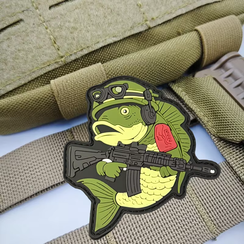 Variedad de diseños de parches militares de PVC