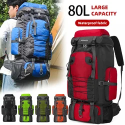 Mochila táctica 80L impermeable para senderismo y montañismo