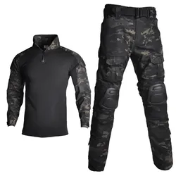 G2 Camisa y pantalón de combate - Uniforme camuflaje ghillie táctico