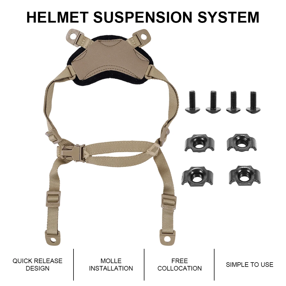 Sistema de suspensión X-Nape FMA para casco MICH