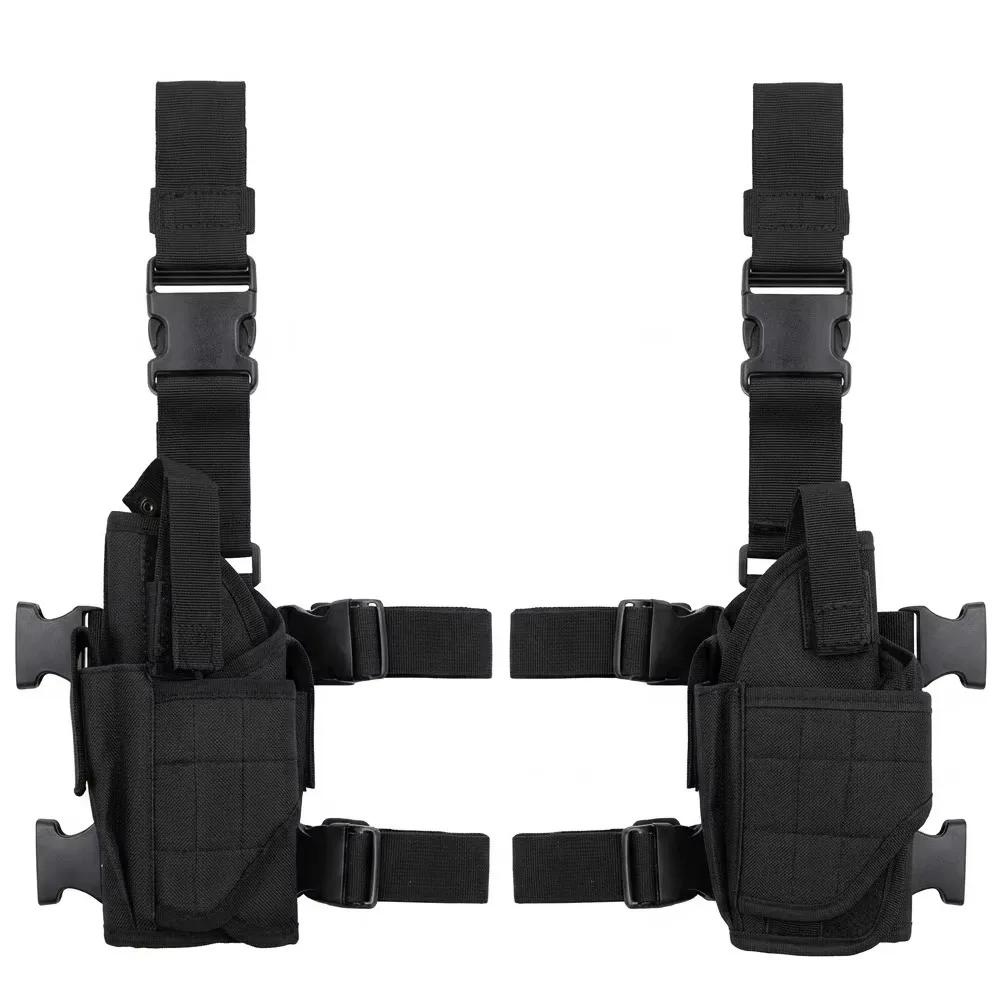 Par de fundas dobles para muslo de nailon para cosplay