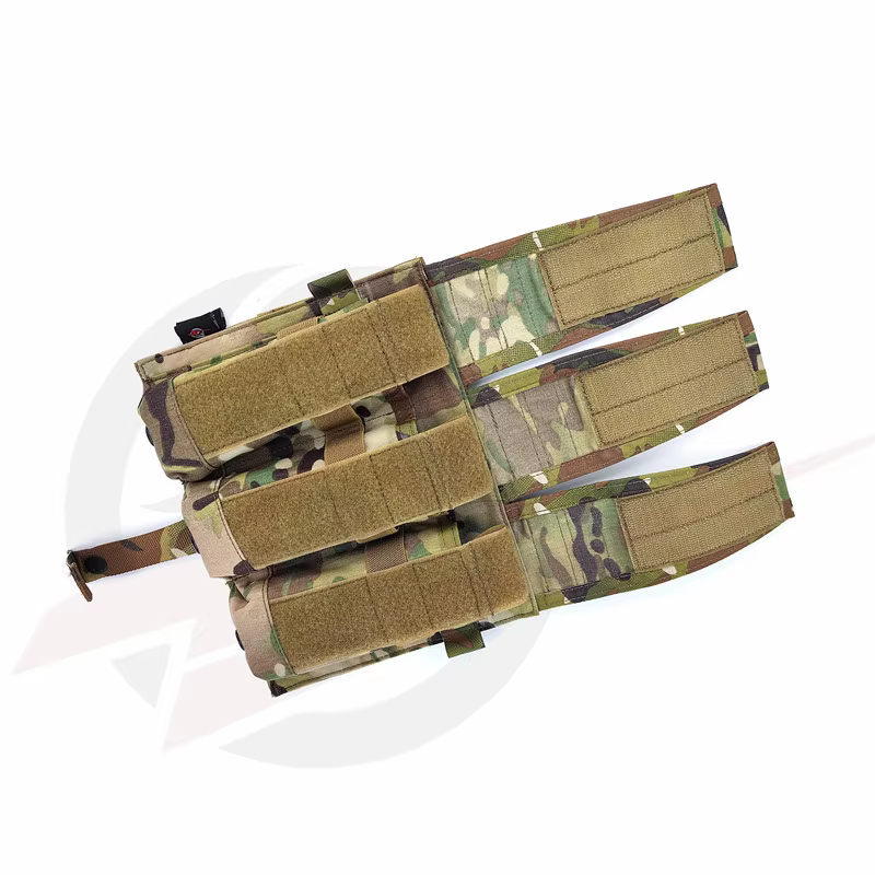 Porta cargadores triple M4 sistema MOLLE para chaleco JPC AVS - imagen 3