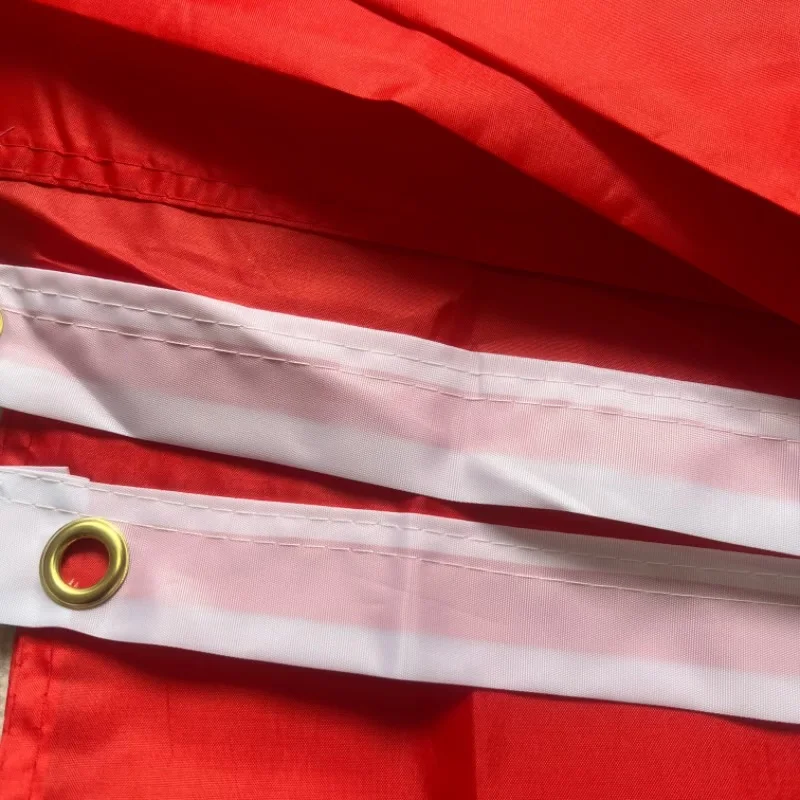 Vista de la bandera en uso