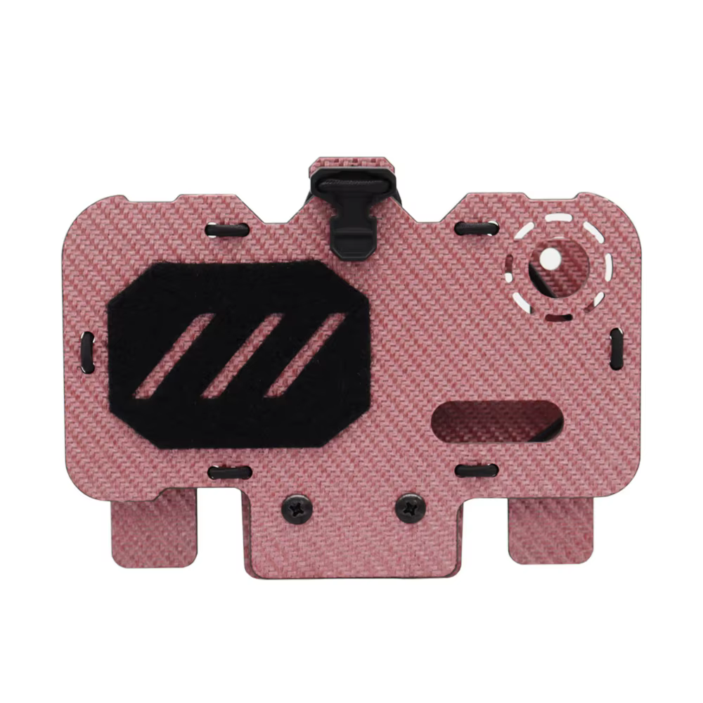 Chaleco táctico MOLLE fibra carbono – Placa pecho porta móvil - imagen 4