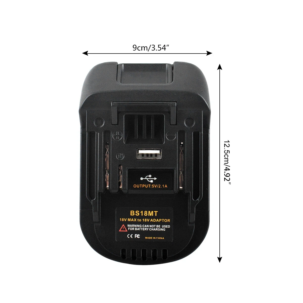 Ejemplo de batería Bosch conectada al adaptador