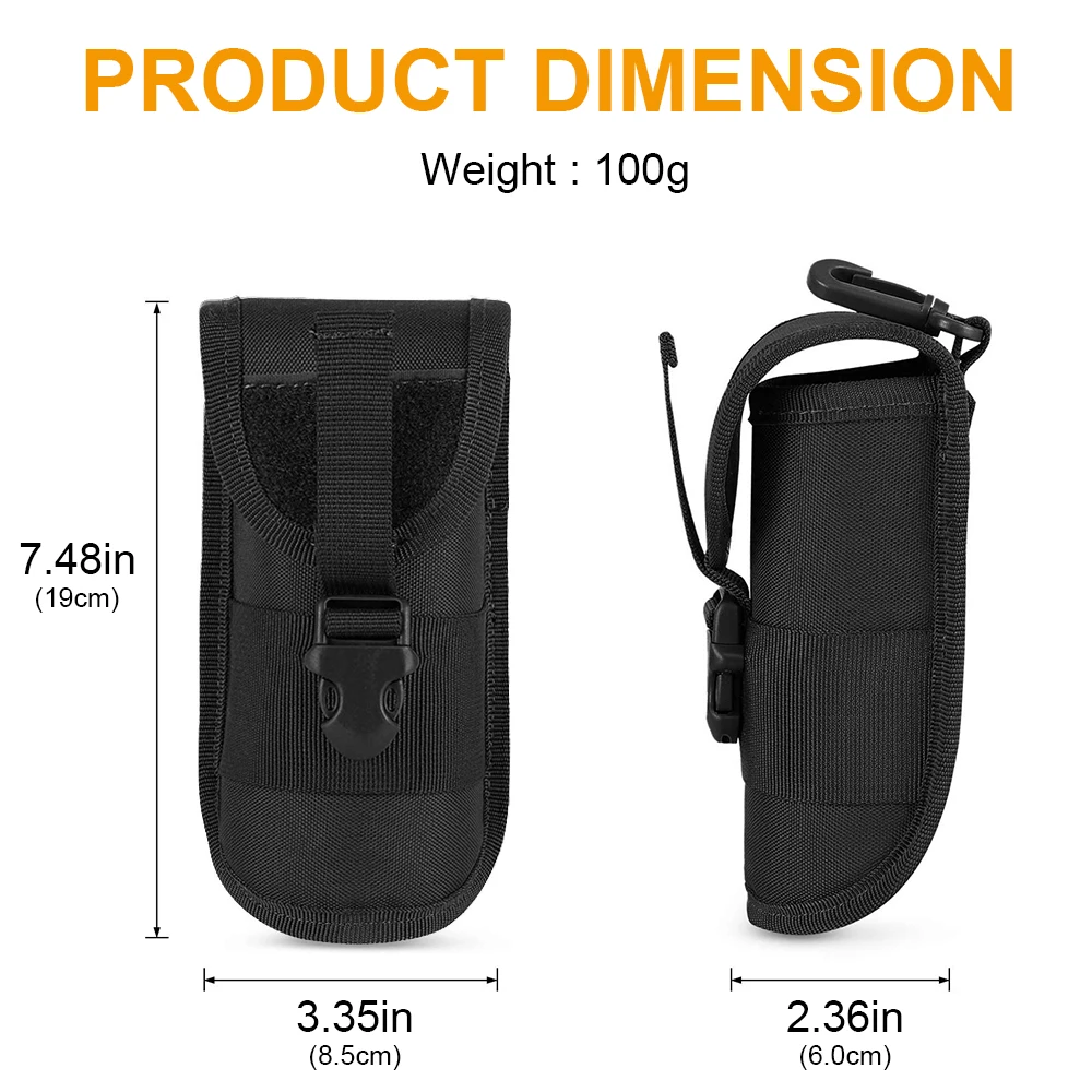 Estuche táctico para gafas de caza MOLLE, organizador cintura - imagen 3