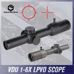 EvolutionGear VDU LPVO FFP hard anodizado resistente a golpes para AR