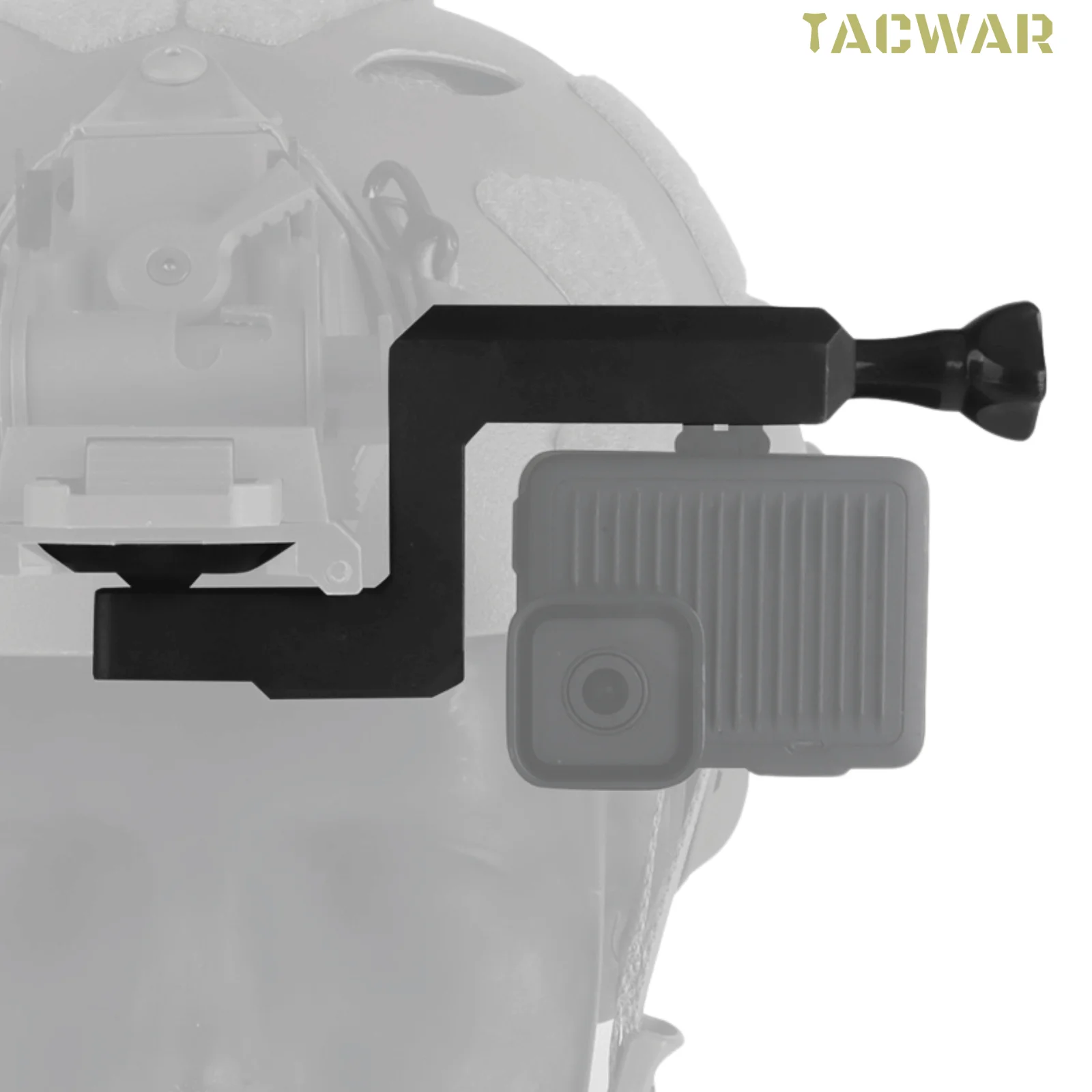 Soporte cámara 90° para casco táctico GoPro DJI Insta360 - imagen 3