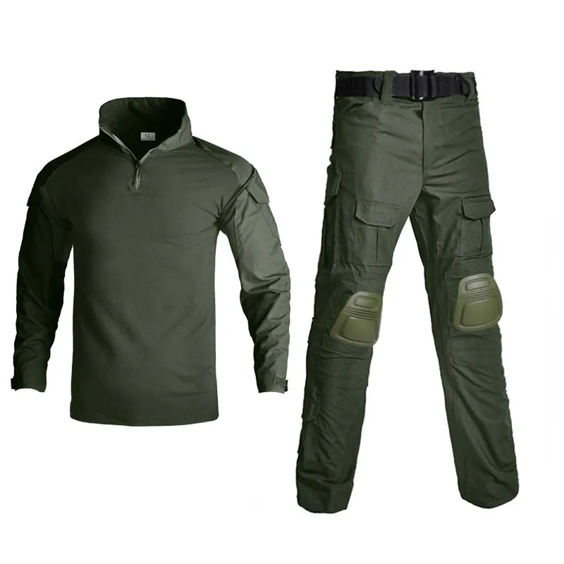 Traje táctico verde exterior ripstop para hombre, combate y paintball - imagen 4