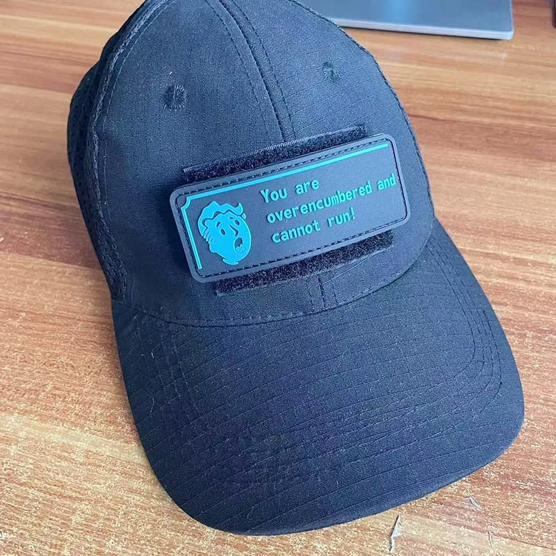 Parche táctico de PVC con emblema bordado estilo insignia