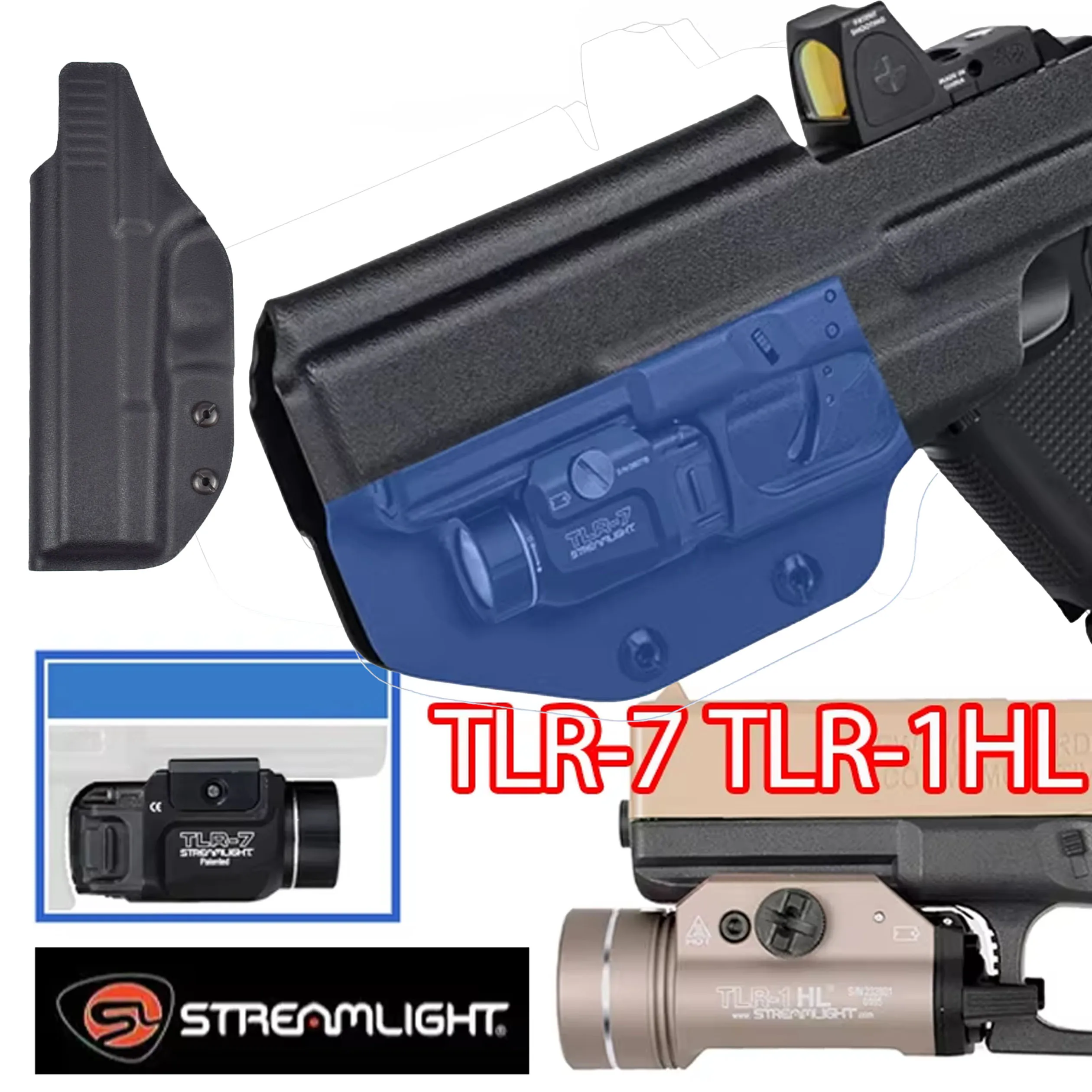 Streamlight TLR7 TLR-1HL linterna táctica con funda para cinturón - imagen 5