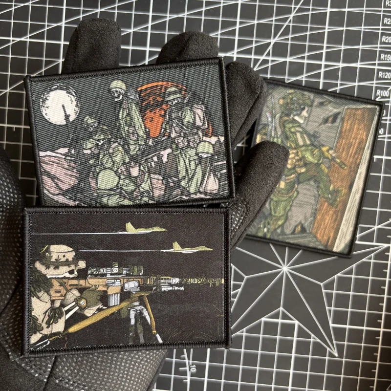 Parche táctico calavera Ranger – Gancho y bucle para uniforme - imagen 3