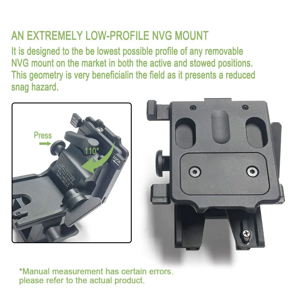 SOTAC-GEAR Adaptador NVG Dovetail visión nocturna PVS14 casco - imagen 3