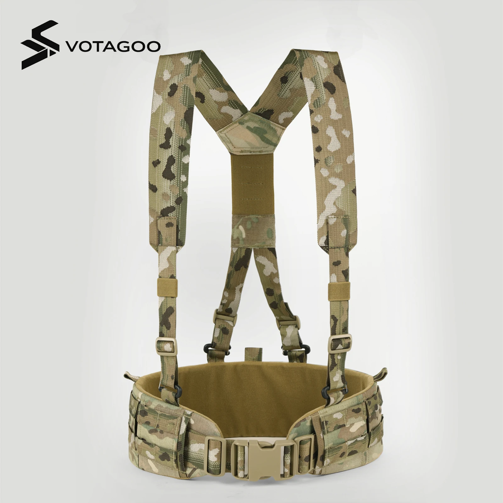 VOTAGOO Cinturón táctico protector para caza y airsoft