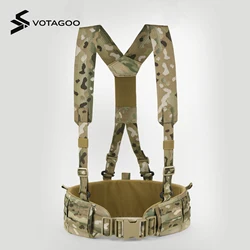 VOTAGOO Cinturón táctico protector para caza y airsoft