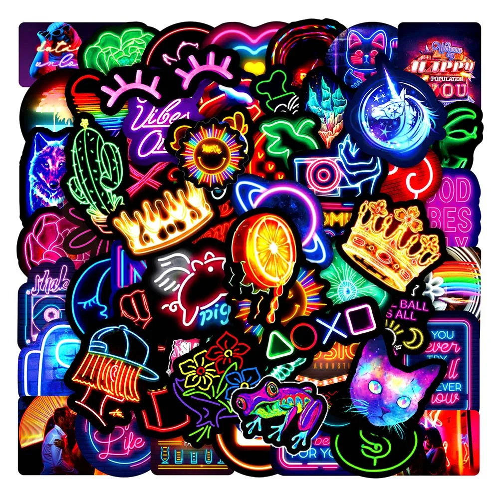 Conjunto de pegatinas en una funda