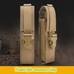 Bolsa MOLLE EDC funda táctica estuche de linterna y antorcha LED