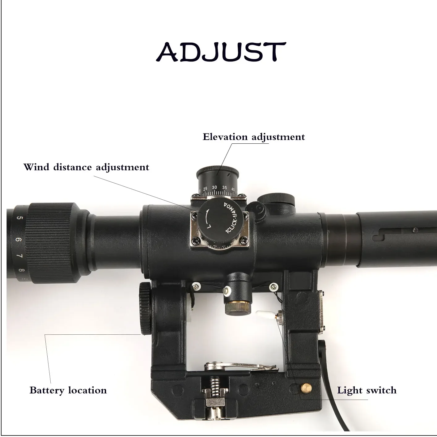 SVD visor táctico óptico colimador resistente al impacto - imagen 4
