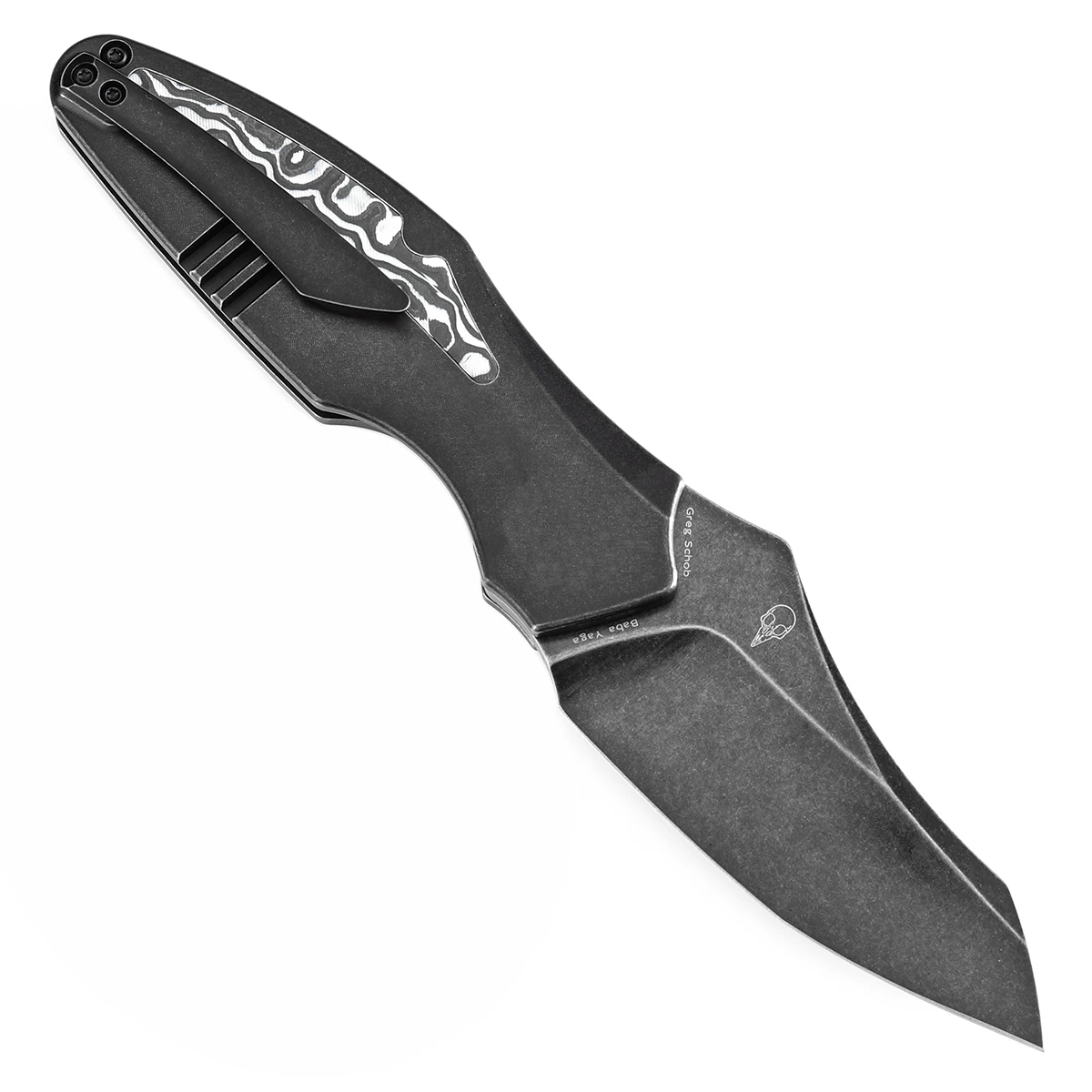 Cuchillo Táctico Plegable Kansept Baba Yaga CPM 20CV Titanio Fibra Carbono - imagen 4