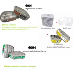 3M filtros respirador antipolvo para pintura química