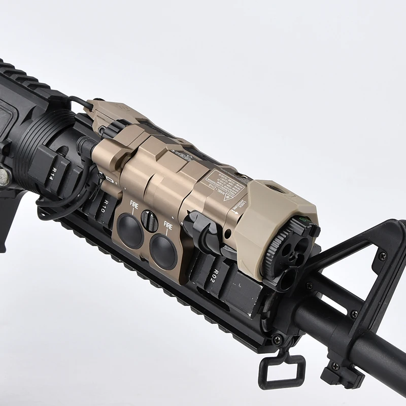 Vista general del dispositivo láser IR de metal para airsoft