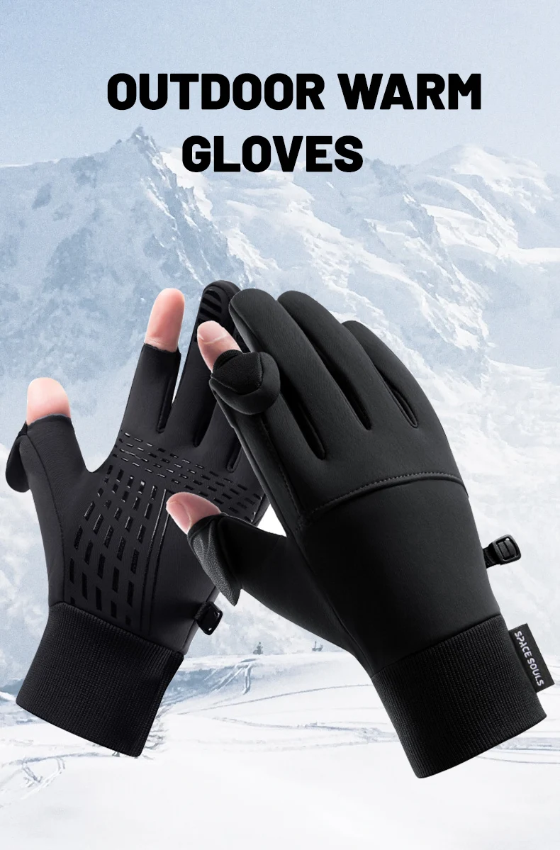 Guantes de invierno con diseño preparado para uso activo
