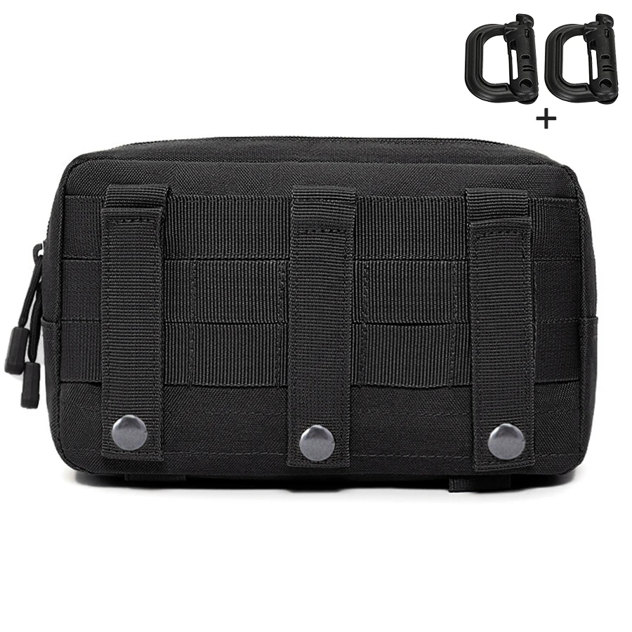 Riñonera táctica MOLLE portátil con panel adhesivo y correas - imagen 2