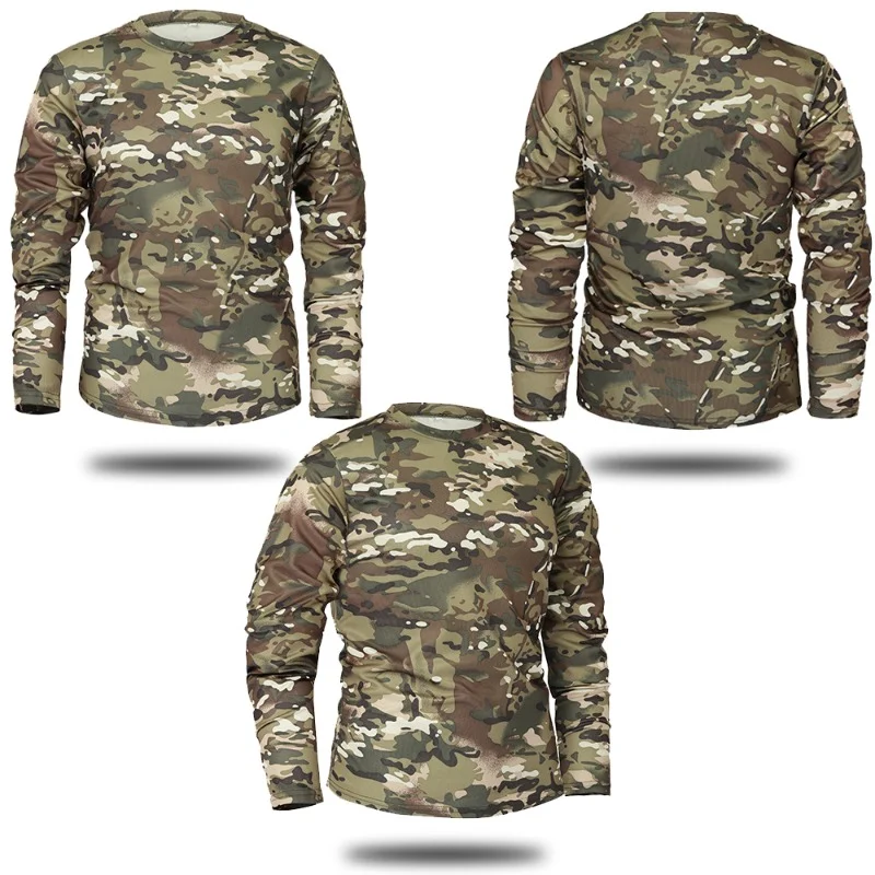 Camiseta táctica manga larga camuflaje secado rápido hombre - imagen 4