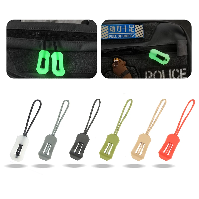 Bolsa táctica MOLLE desmontable con cordón reflectante y cremallera