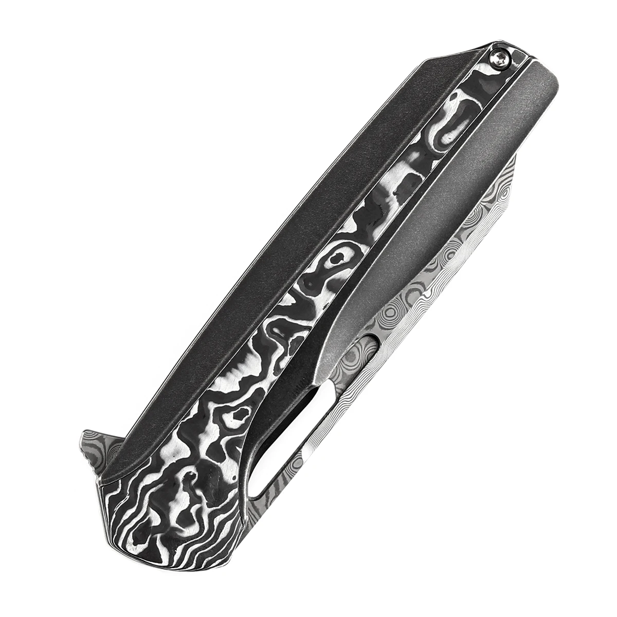 Kansept K1006 Shard – Navaja plegable de senderismo S35VN o Damasco - imagen 4