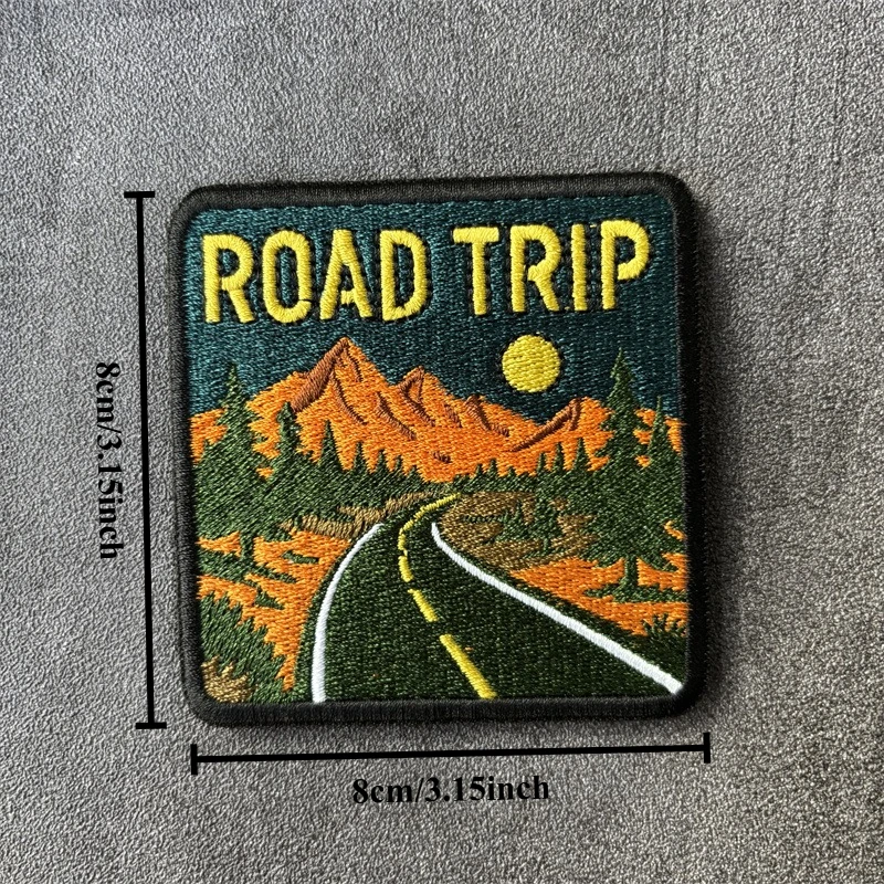 Parche táctico bordado ROAD TRIP para ropa y mochilas - imagen 3