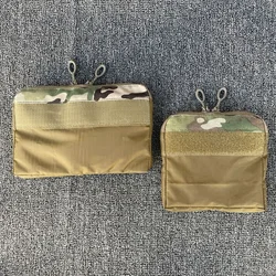 Panel frontal táctico con bolsa modular MOLLE para chalecos