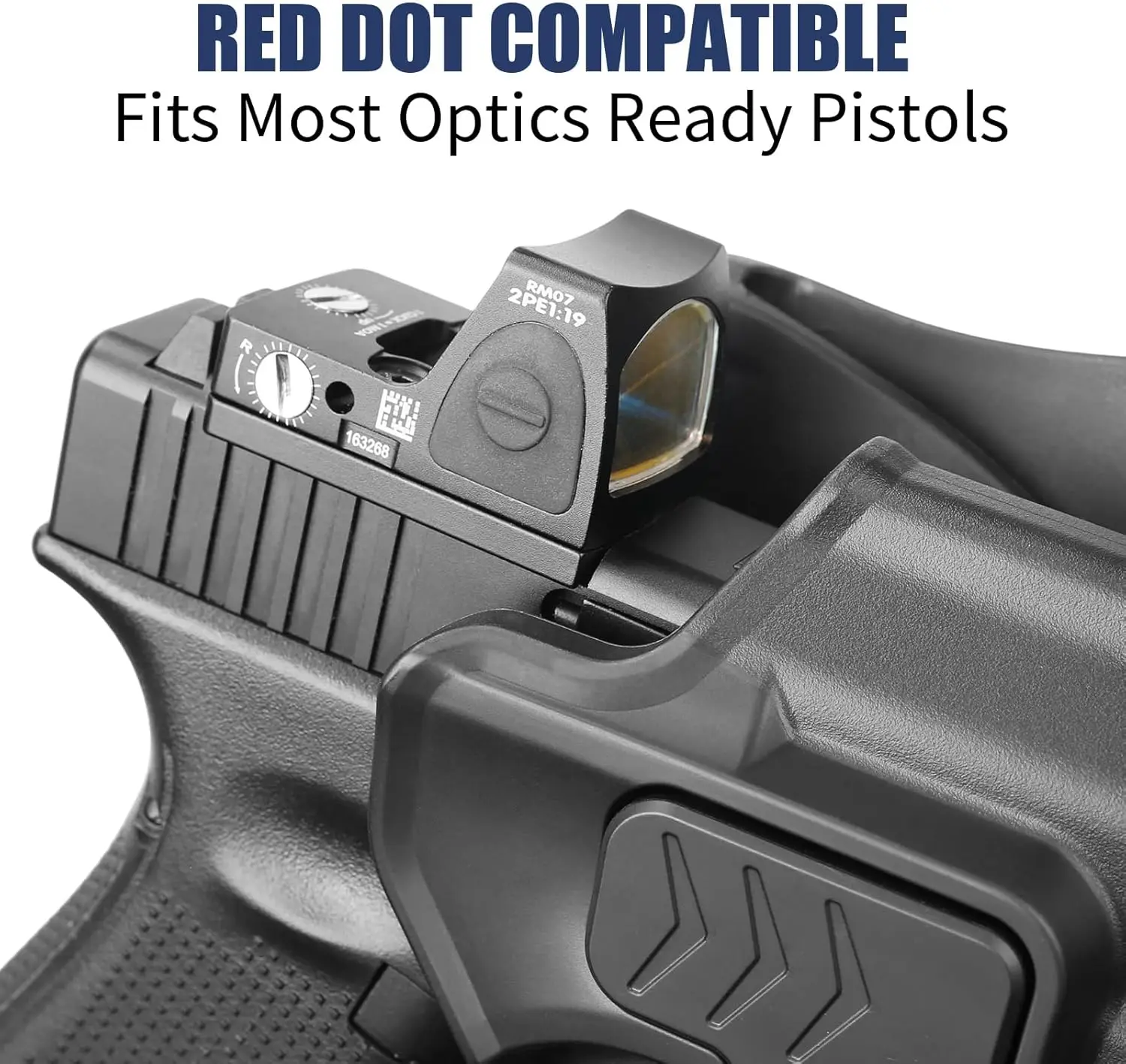 Funda OWB Glock Level II con retención ajustable por índice, diestro - imagen 3