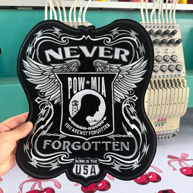 Parche termoadhesivo bordado calavera Punk para ropa táctica