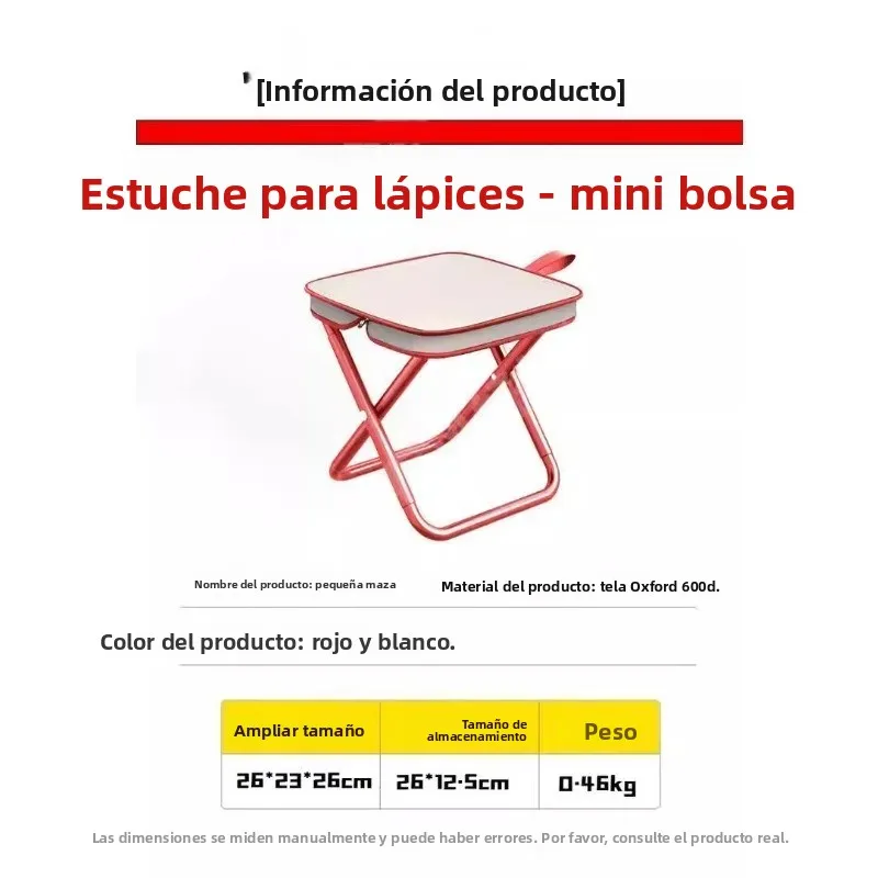 Silla plegable ultraligera portátil outdoor retráctil para pesca - imagen 5