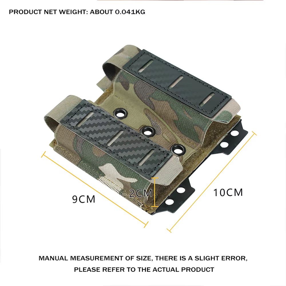 Bolsa portacargadores doble MOLLE fibra carbono OPHIDIANTAC - imagen 5