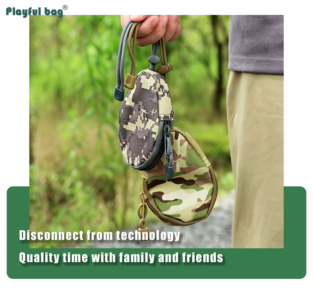 Bolso táctico desmontable visto desde ángulo superior