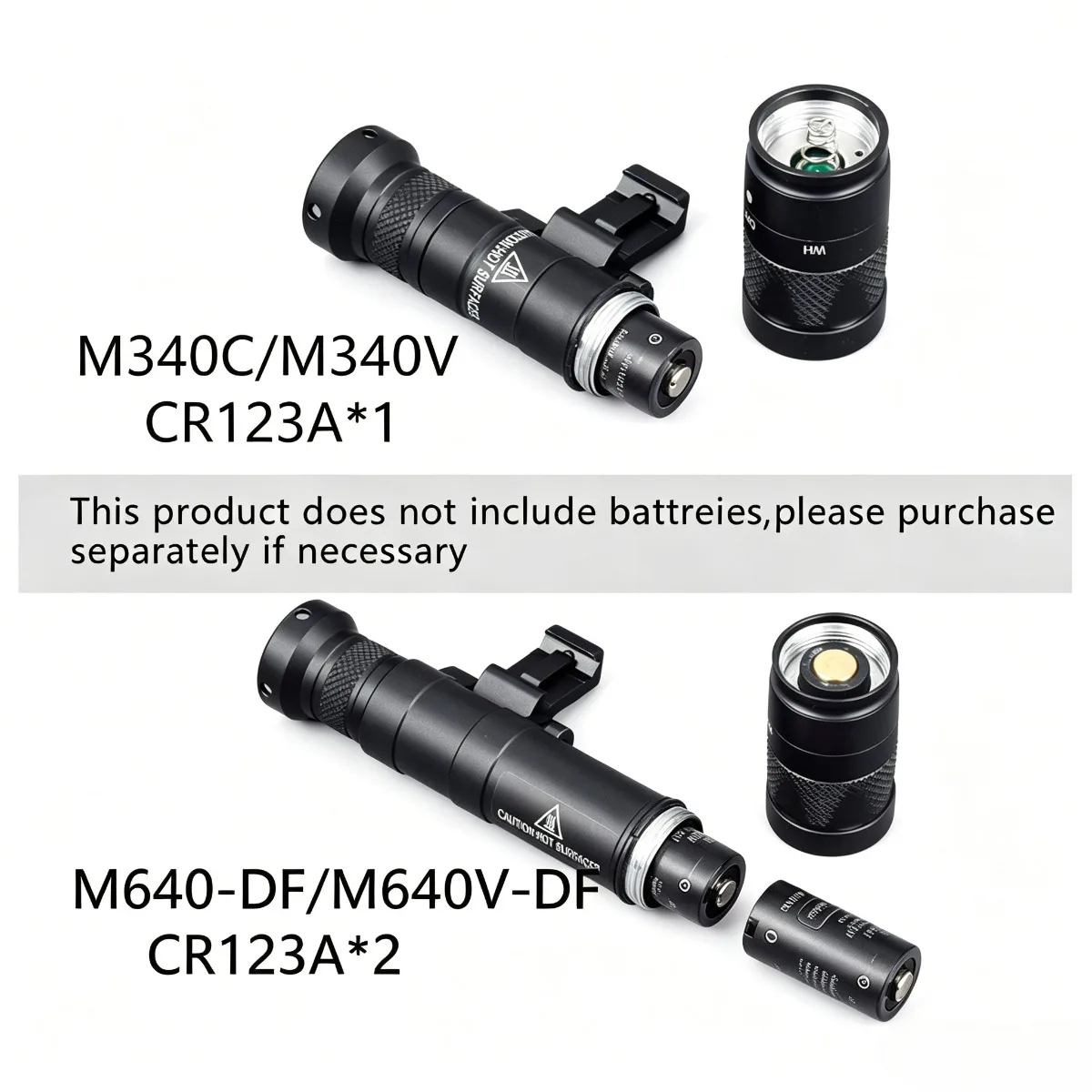 Linterna táctica Surefire M640DF con riel Picatinny y montaje - imagen 4