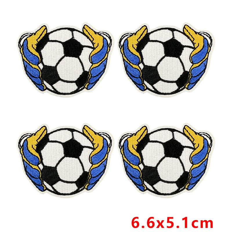 Parche bordado de fútbol termoadhesivo para coser o planchar DIY - imagen 4