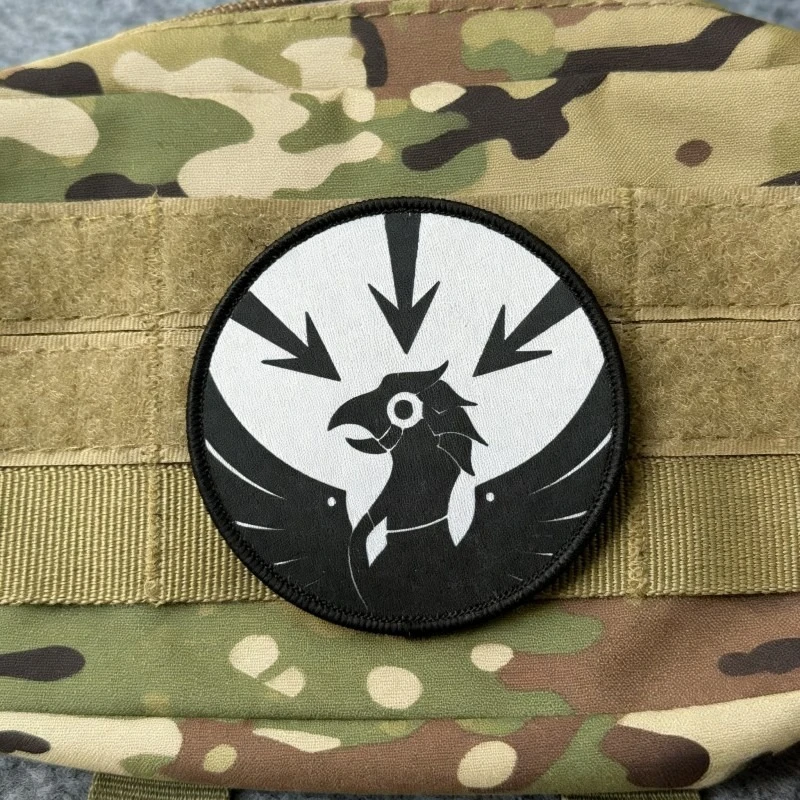 Parche táctico de velcro gancho y bucle halcón para mochila - imagen 2