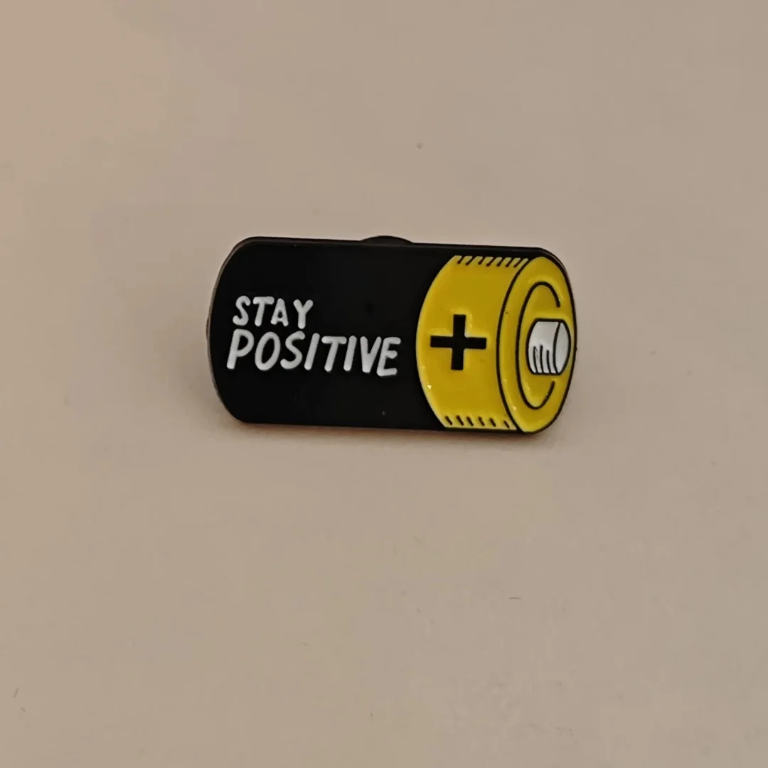 Broche táctico estilo batería optimismo diario unisex - imagen 3