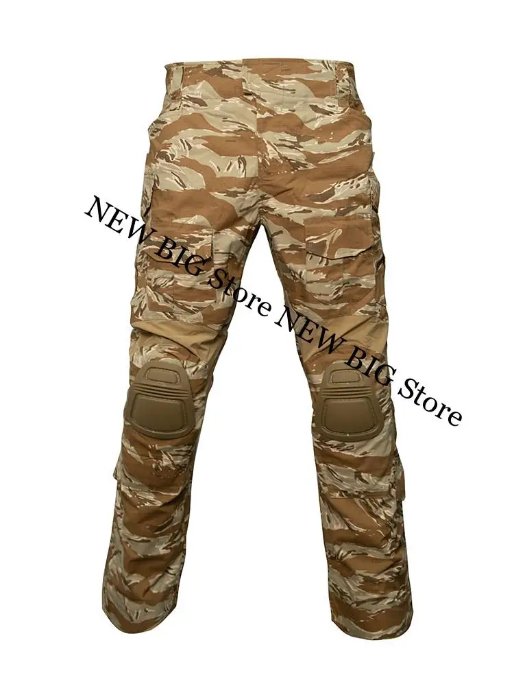 G3 Pantalones tácticos camuflaje tigre desierto con rodilleras - imagen 2