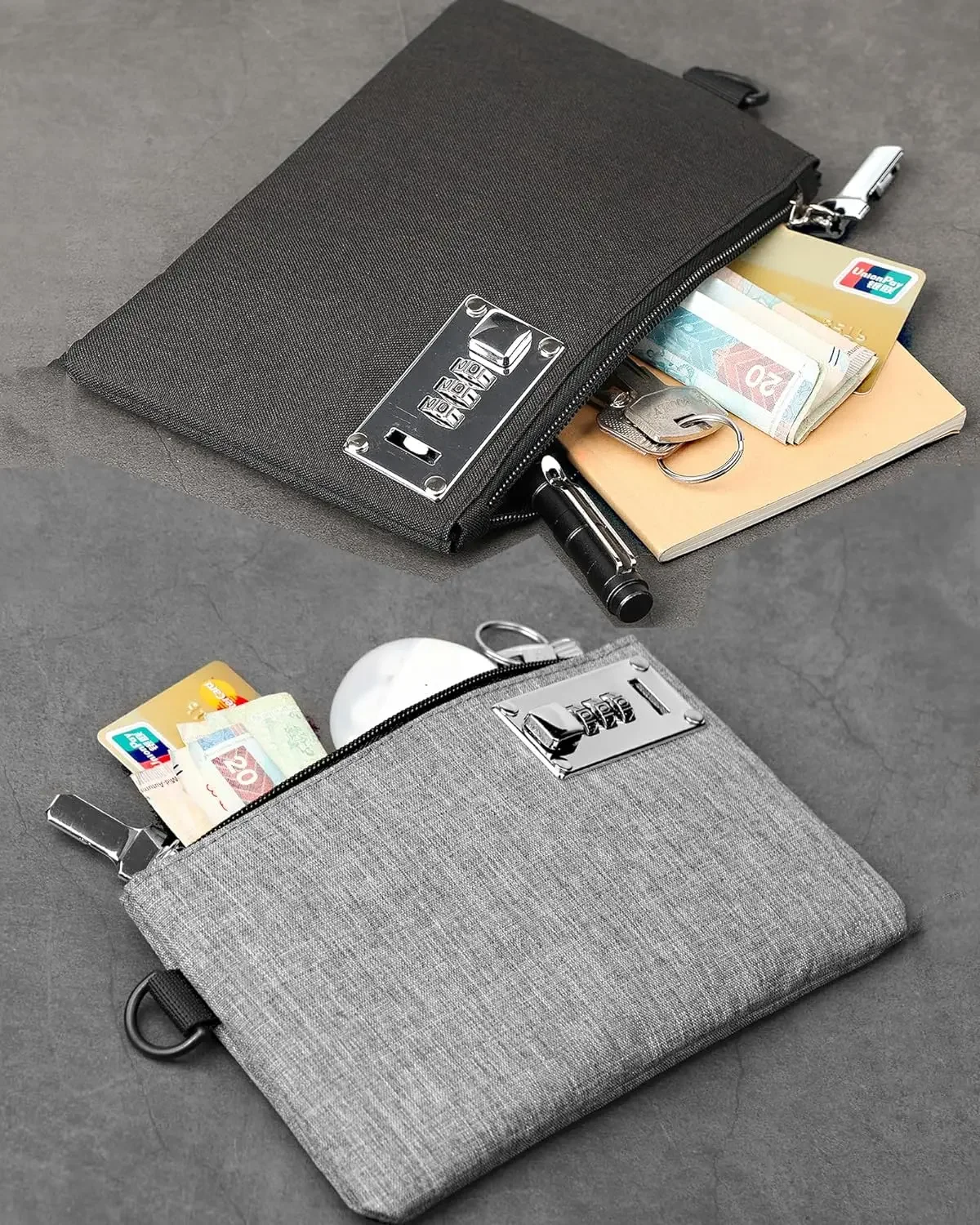 Gebwolf Monedero de seguridad bloqueable para efectivo y pasaporte - imagen 2