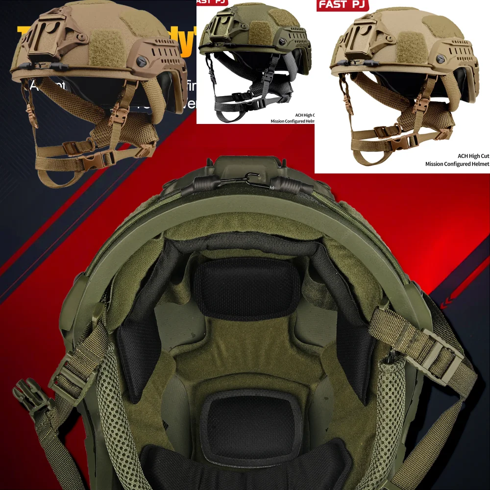 Casco balístico ACH de aramida para airsoft y paintball táctico - imagen 5